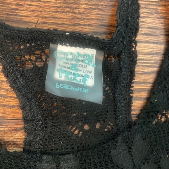 Girls, Coral and Reef Bathing Suit Coverup, Size 10 (213) - Picture 3 of 6